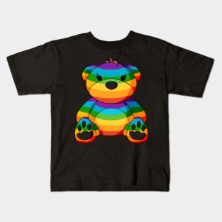 Rainbow Teddy Bear Kids T-Shirt